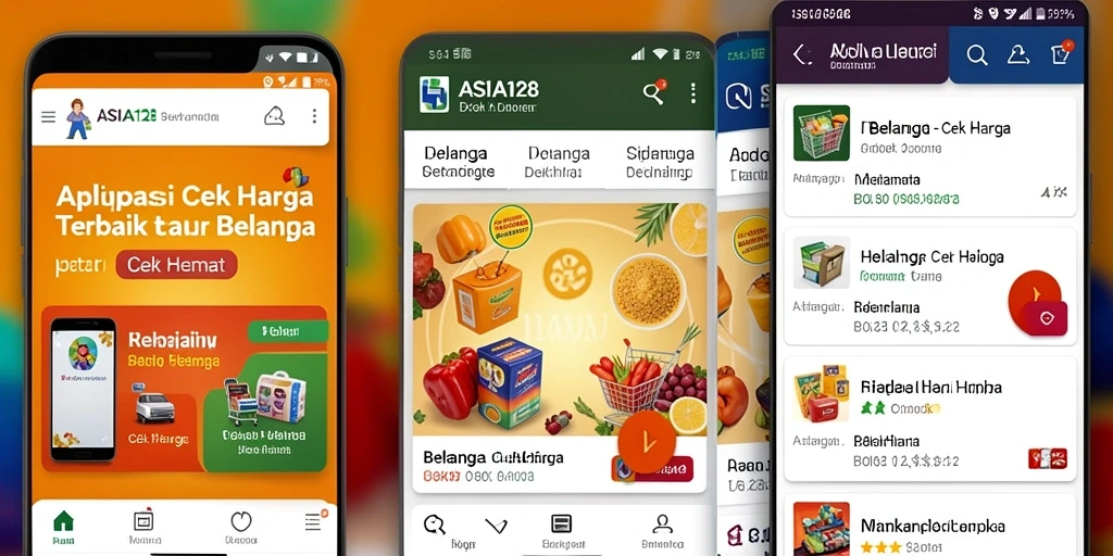 Tampilan antarmuka ASIA128 dengan fungsi Cek Harga yang mudah digunakan.