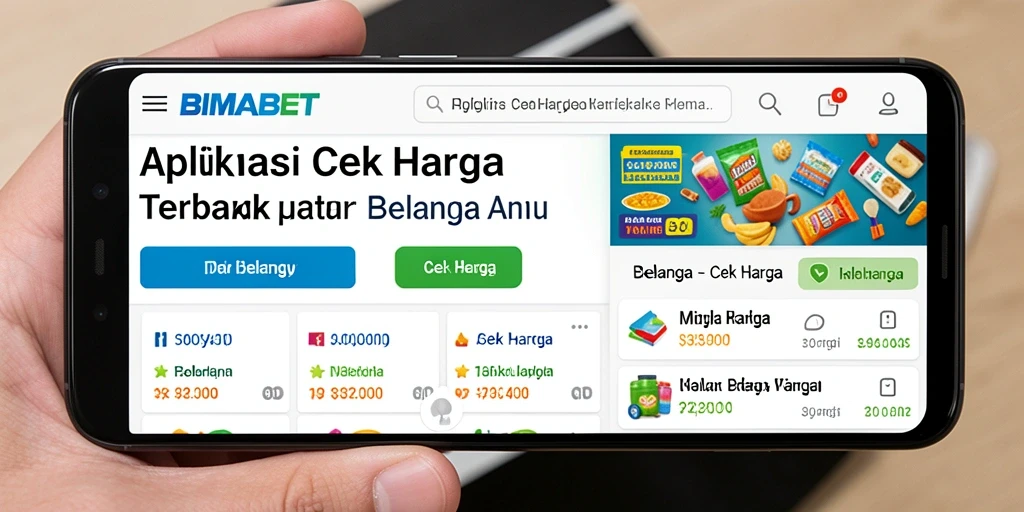 Antarmuka sederhana dan informatif dari BIMABET untuk cek harga.
