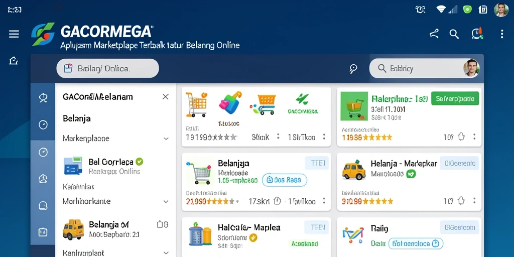 Tampilan antarmuka GACORMEGA yang informatif dan mudah digunakan.