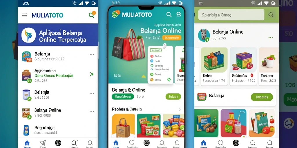 Antarmuka MULIATOTO yang intuitif untuk Belanja Online.