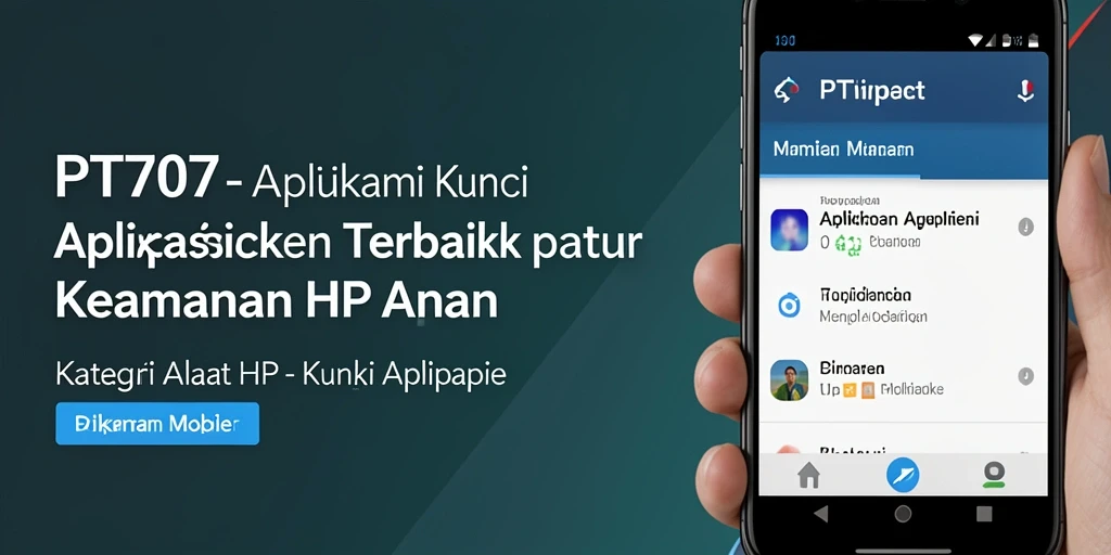 Antarmuka aplikasi PT707 yang intuitif dan aman.
