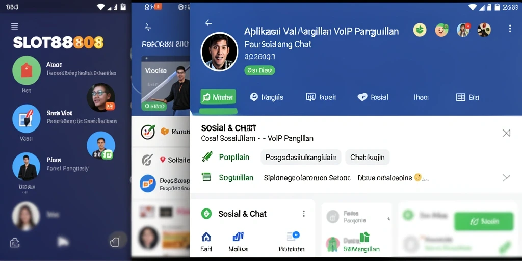 Screenshot antarmuka SLOT8808 menampilkan fitur VoIP Panggilan yang intuitif.
