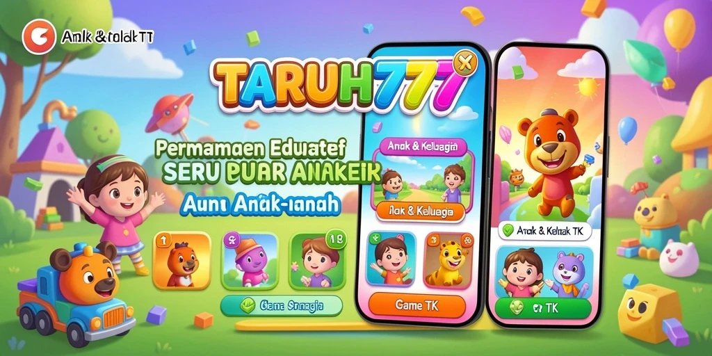 Tampilan antarmuka interaktif TARUH777 yang menyenangkan dan edukatif.